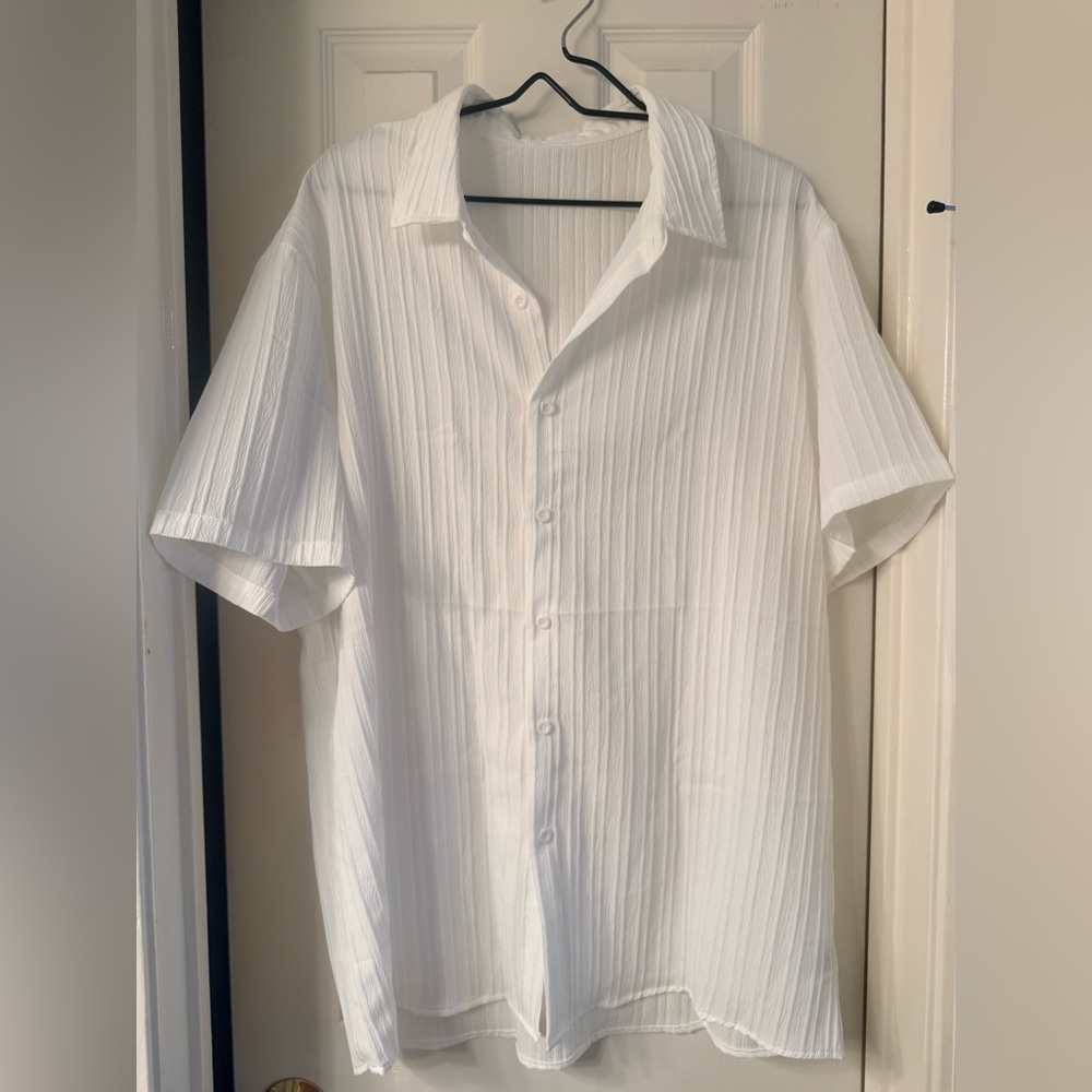 Classic White Men's Linen Set